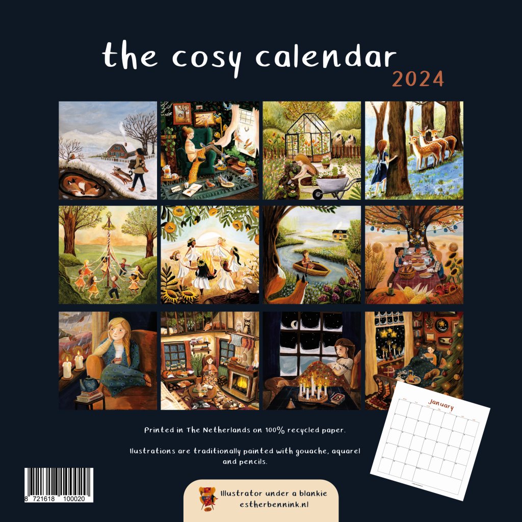 Cosy Calendar 2024 - Illustrator under a Blankie