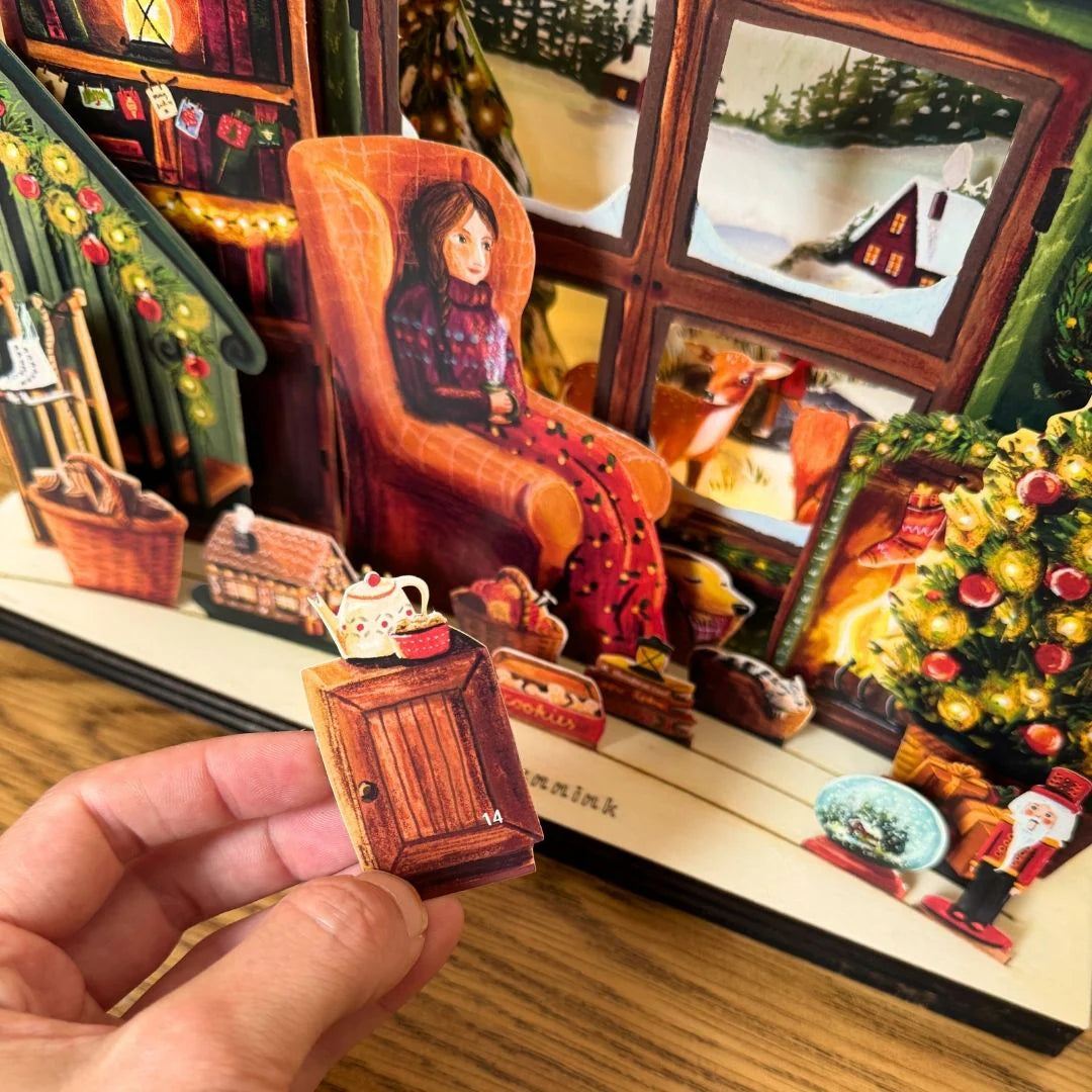 Cosy Up Advent Calender - Illustrator under a blankie
