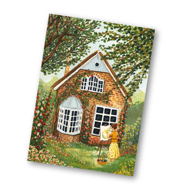 Kaart de schilder - Illustrator under a blankie