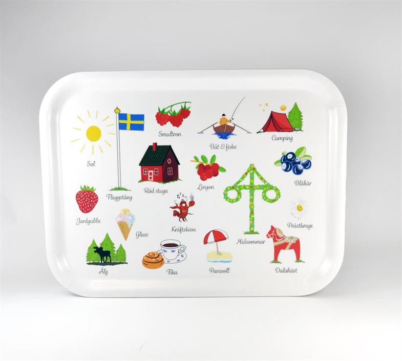 Dienblad / TRAY / Bricka Swedish Traditions 27x20 cm – Mellow Design