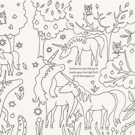 Eenhoorns kleurboek - Usborne