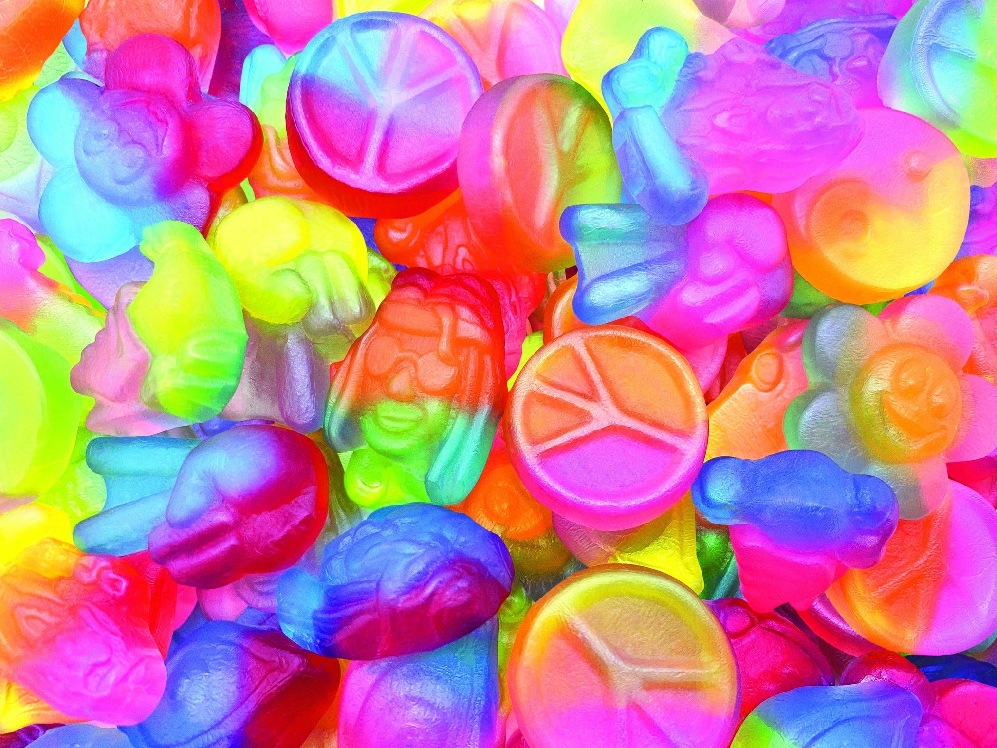 Flower Power Winegum Mix 250 gram (Vegan) - Katja