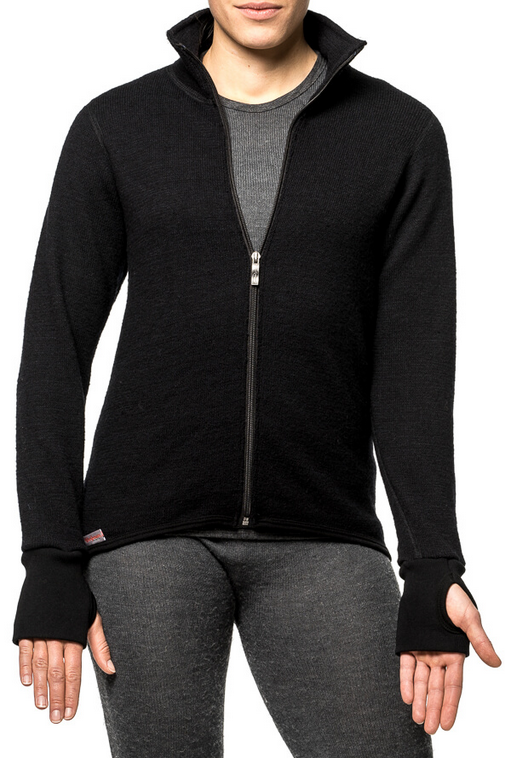 Vest / Full Zip Unisex Jacket 600 Black - Woolpower - Op bestelling