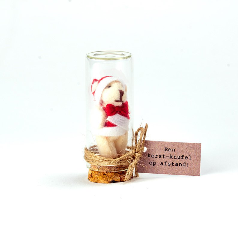Geluksflesje Beertje "Kerstknuffel op afstand" – Sidedish
