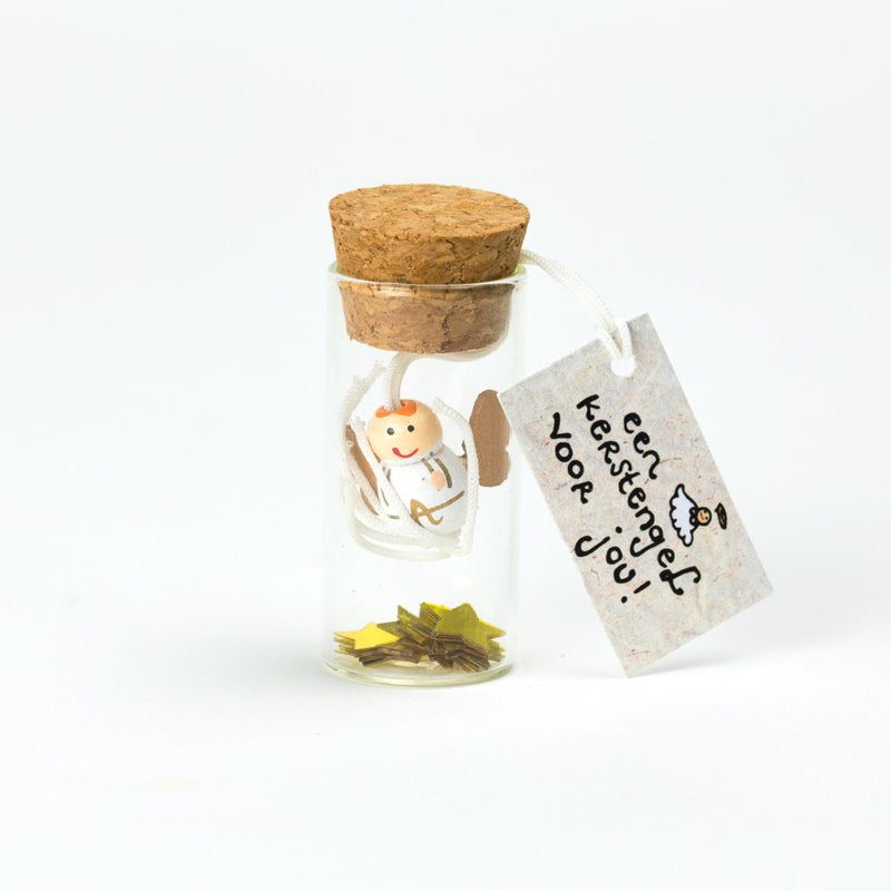 Geluksflesje "Een Kerstengel voor jou" – Sidedish