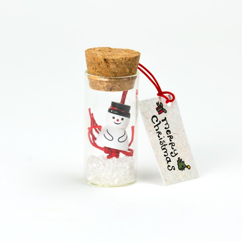 Geluksflesje Merry Christmas Sneeuwpop – Sidedish