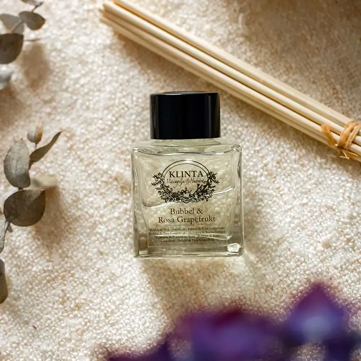 Geurstokjes / Doftpinnar Bubbel & Rosa Grapefrukt 50ml - Klinta