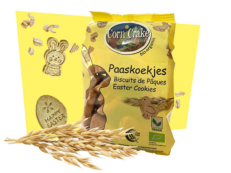Bio vegan & glutenvrije PAASkoekjes – Corn Crake