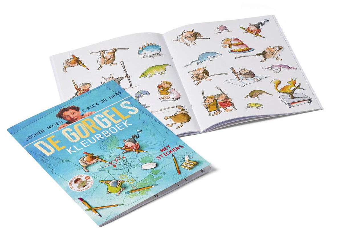 De Gorgels Kleurboek met Stickers - Jochem Myjer