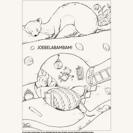 De Gorgels Kleurboek met Stickers - Jochem Myjer