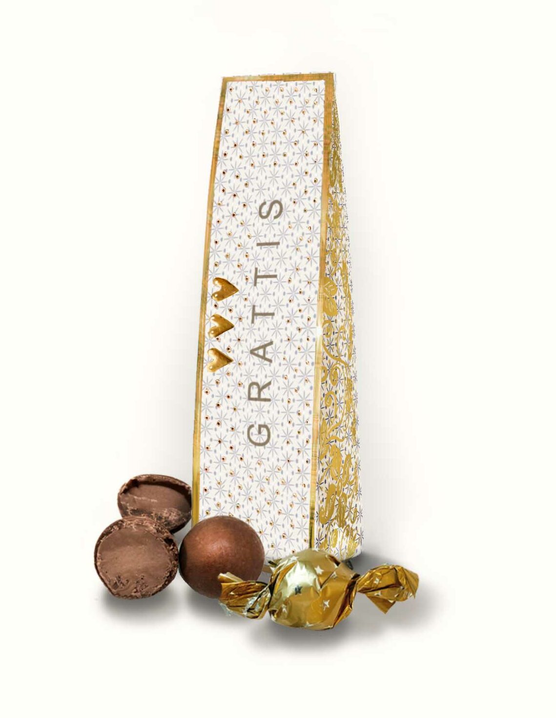 Grattis (Gefeliciteerd) Chokladpraliner - Klara's Choklad