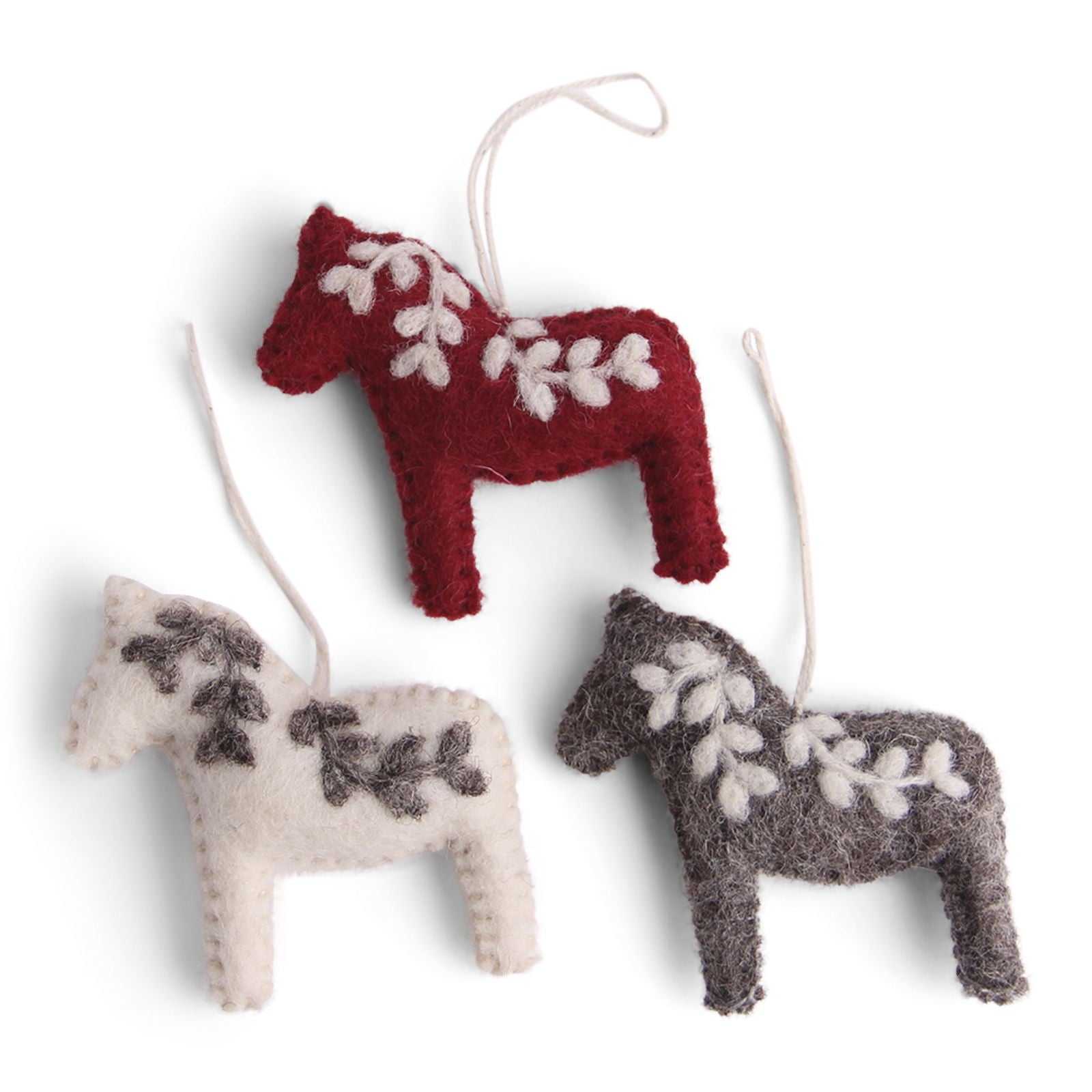 Dala Horses Classic Set of 3 – Gry & Sif