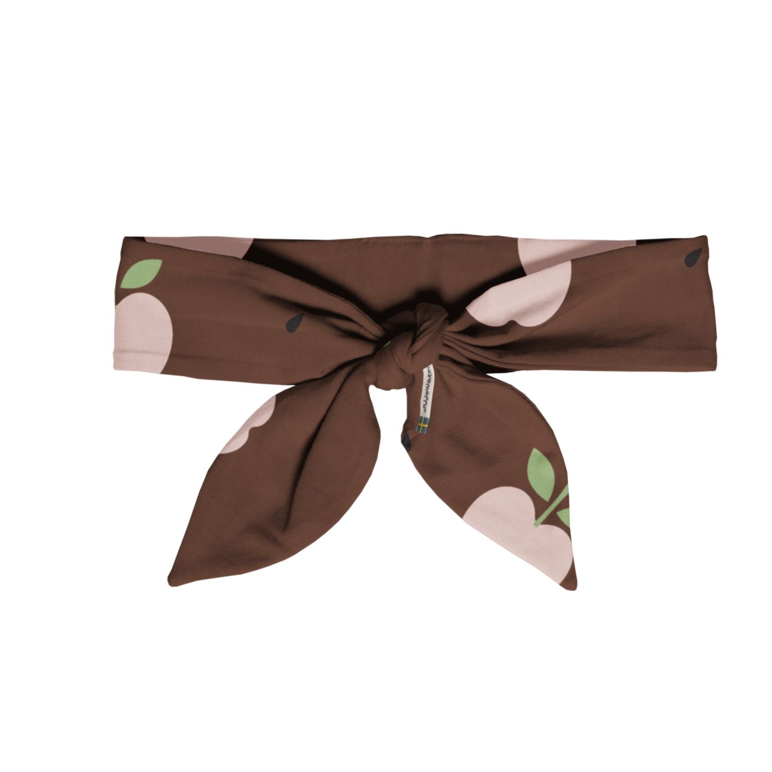 Maxomorra Hairband Apple met vrolijke appelprint van biologisch katoen
