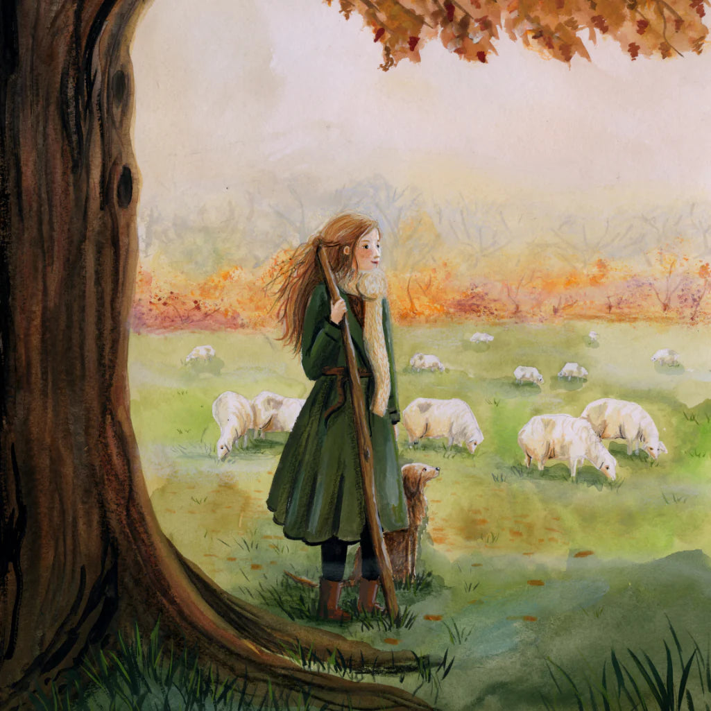 Toverplaat Herderin - Illustrator under a blankie