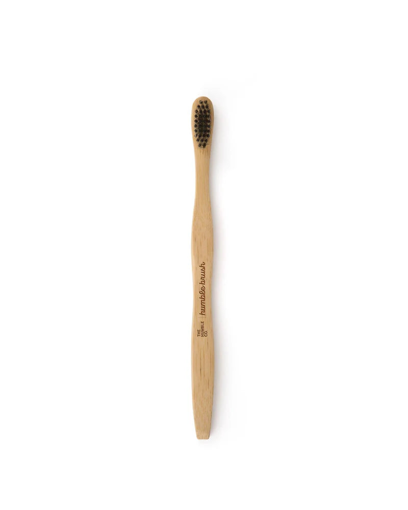 Bamboe tandenborstel ergonomisch - Medium - Zwart - Humble Brush