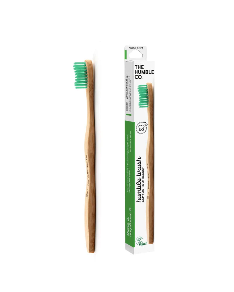 Bamboe tandenborstel ergonomisch - Soft - Green - Humble Brush