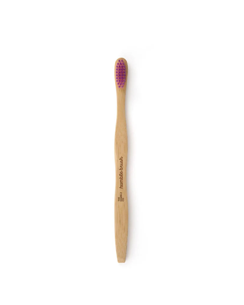 Bamboe tandenborstel ergonomisch - Medium - Purple - Humble Brush