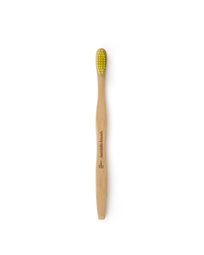 Bamboe tandenborstel ergonomisch - Medium - Yellow - Humble Brush