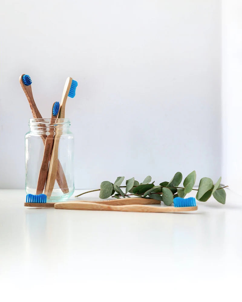 Bamboe tandenborstel kids soft - Blauw - Humble Brush