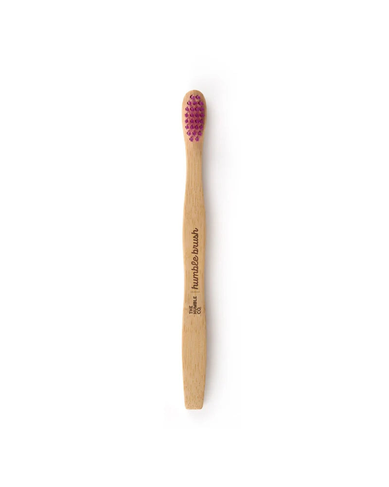 Bamboe tandenborstel kids ultra soft - Purple - Humble Brush