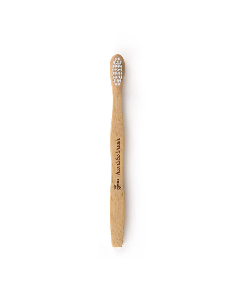 Bamboe tandenborstel kids ultra soft - White - Humble Brush