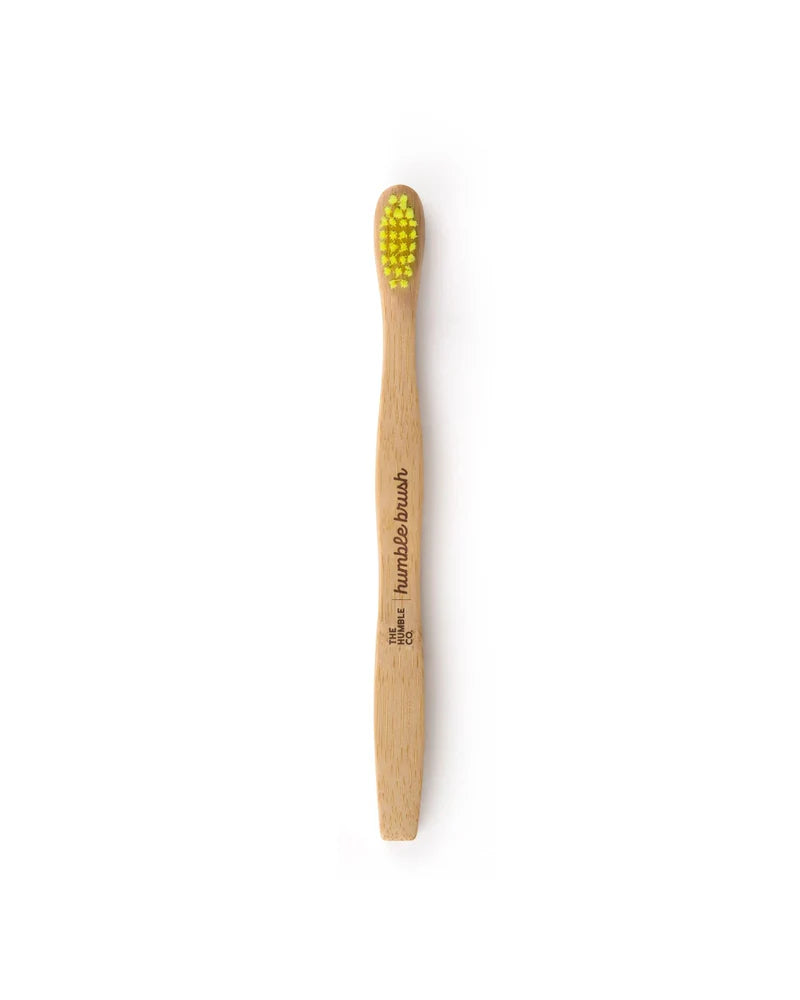 Bamboe tandenborstel kids ultra soft - Yellow - Humble Brush