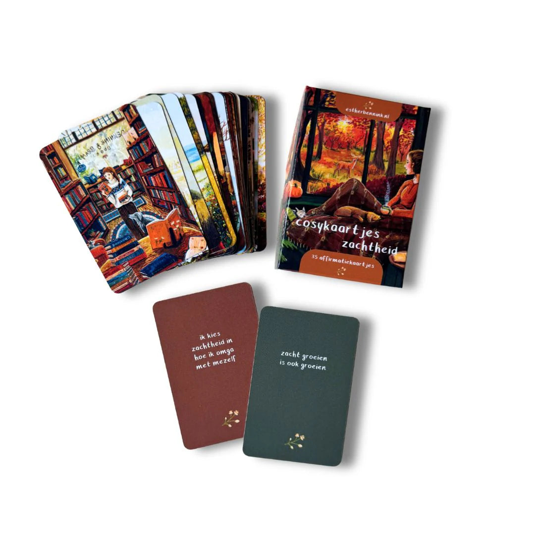 Inspiratiekaarten / Cosy kaartjes: "Zachtheid" - Illustrator under a Blankie