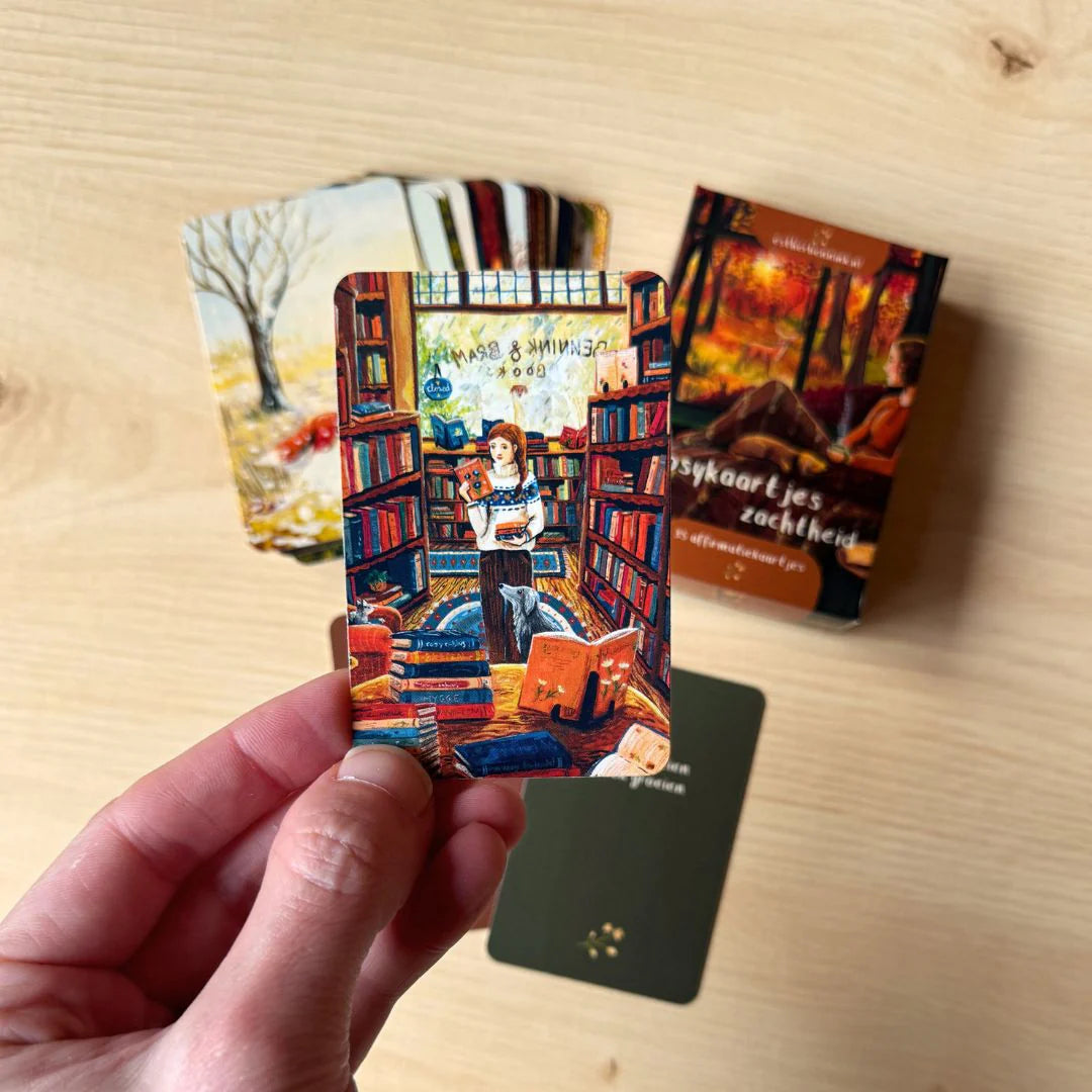 Inspiratiekaarten / Cosy kaartjes: "Zachtheid" - Illustrator under a Blankie