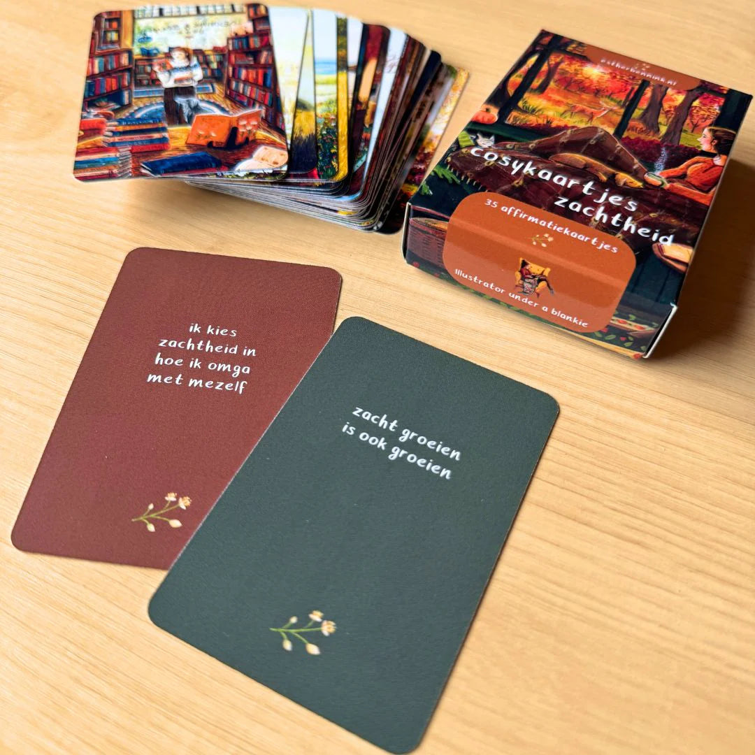 Inspiratiekaarten / Cosy kaartjes: "Zachtheid" - Illustrator under a Blankie