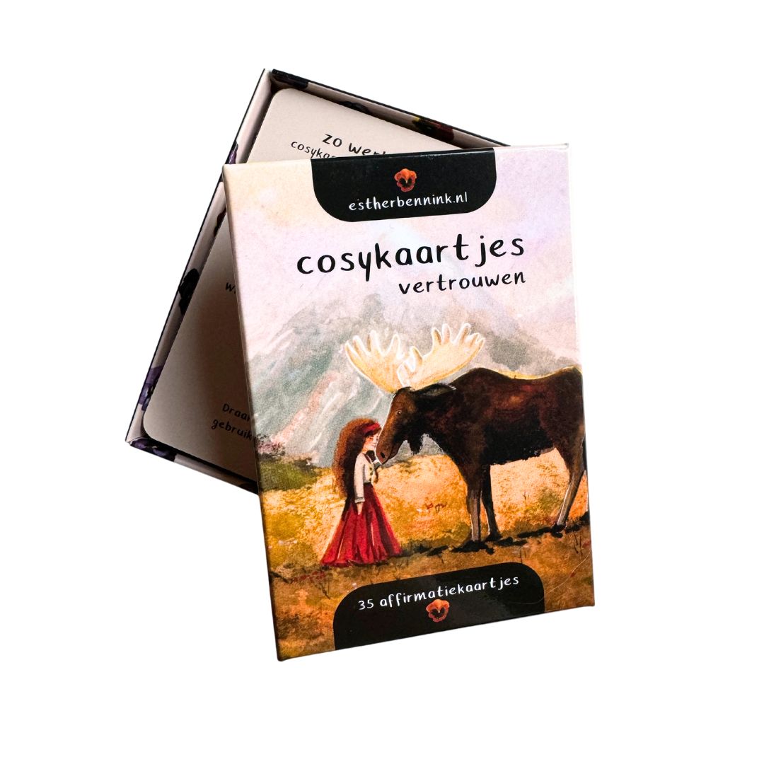 Inspiratiekaarten / Cosy kaartjes: "vertrouwen" - Illustrator under a Blankie