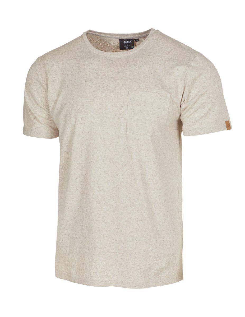 T-shirt Gy Hobbe Hemp - Naturmelange - Ivanhoe of Sweden