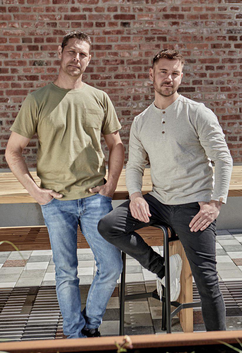 T-shirt Gy Hobbe Hemp - Naturmelange - Ivanhoe of Sweden