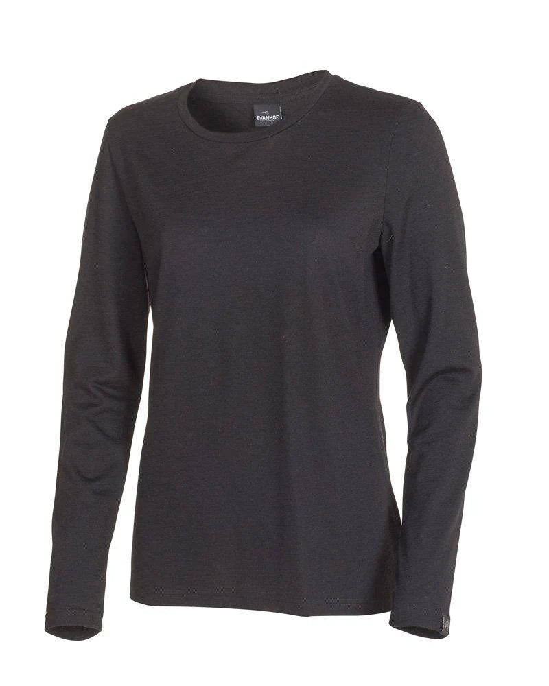 Longsleeve Underwool Female - Black - Ivanhoe of Sweden