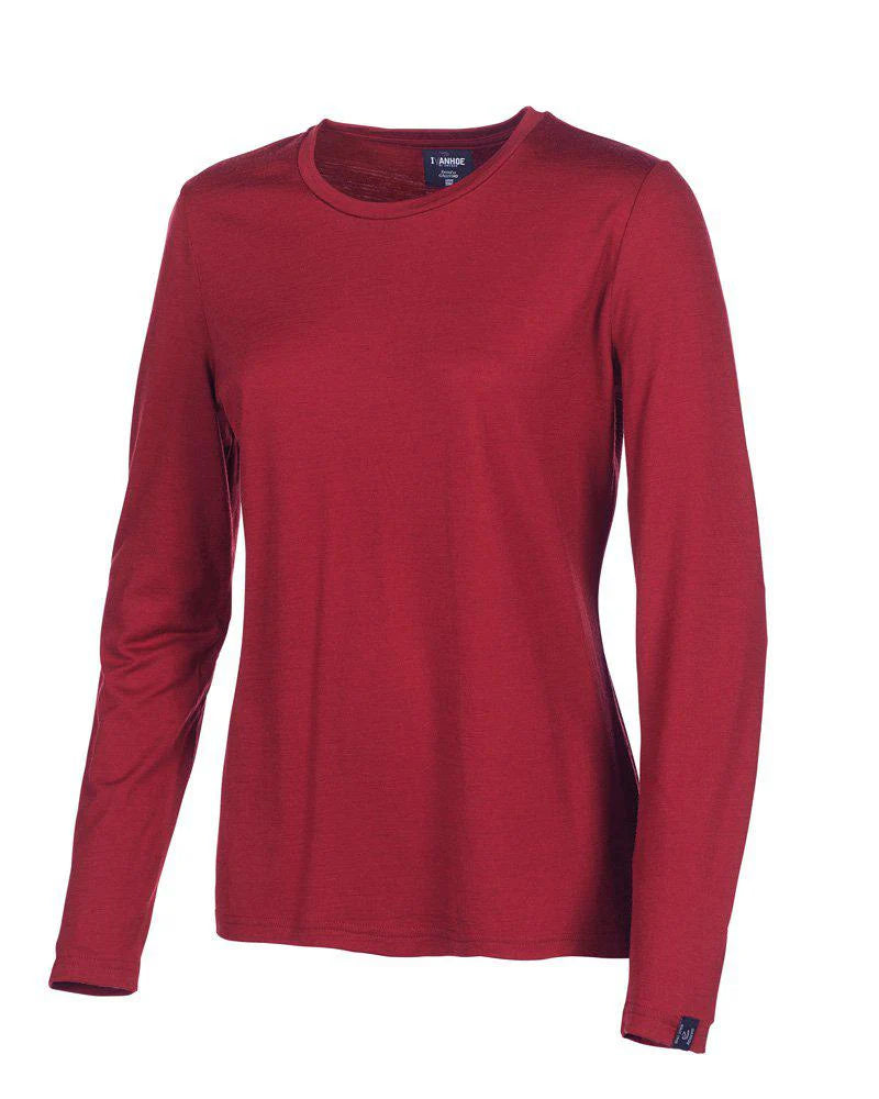 Longsleeve Underwool Female - Royal Cherry - Ivanhoe of Sweden