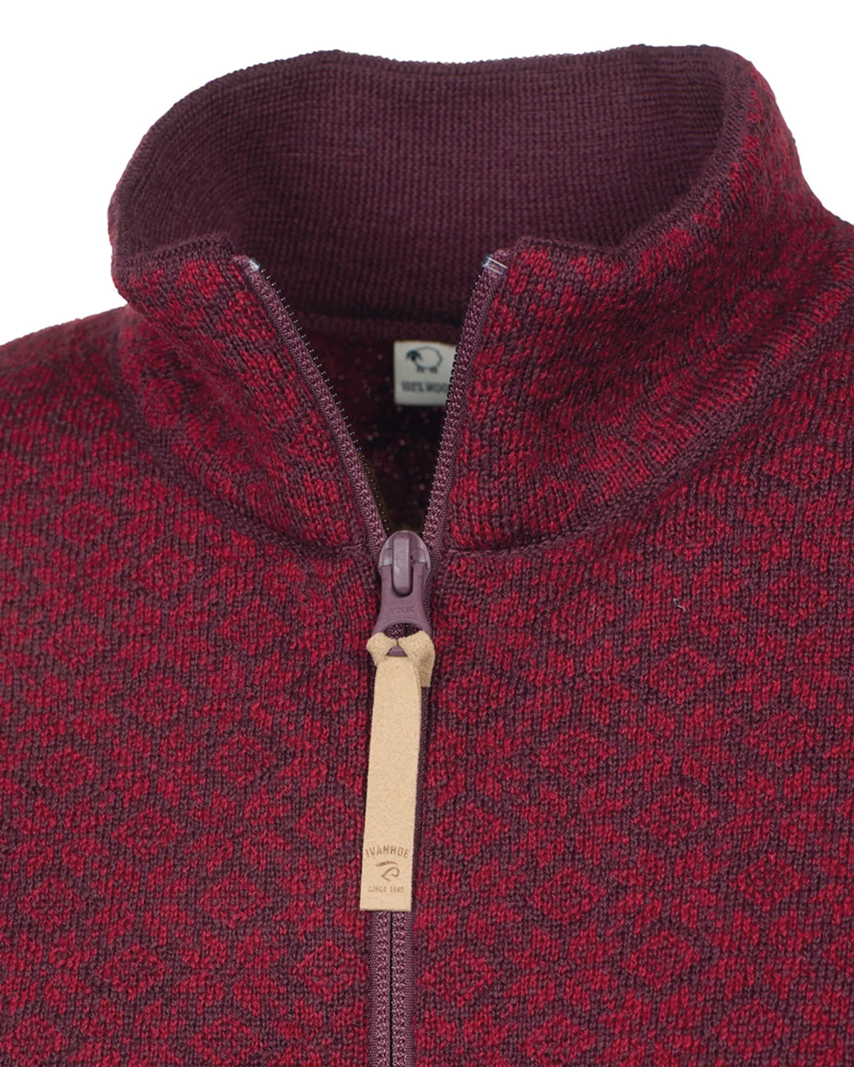 Vest Fiona Full Zip - Deep Red - Ivanhoe of Sweden