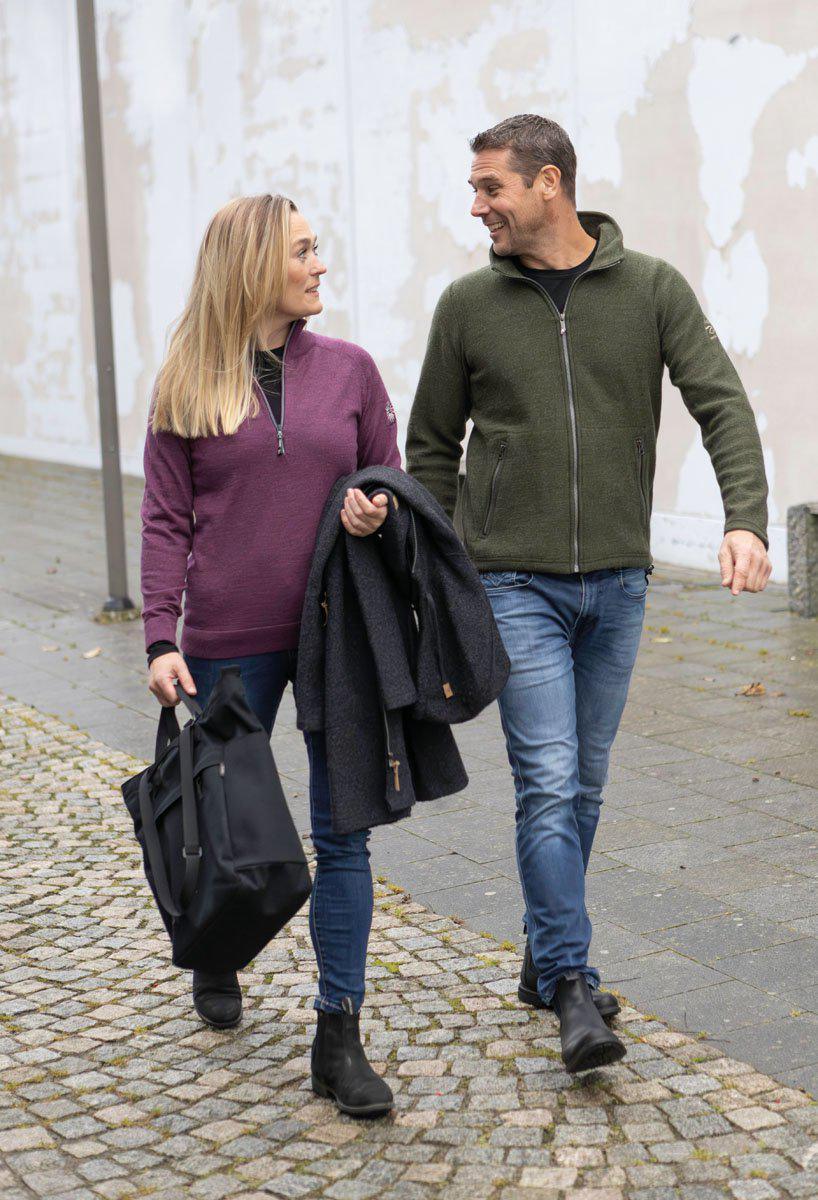 Trui Jana Half Zip - Black - Ivanhoe of Sweden