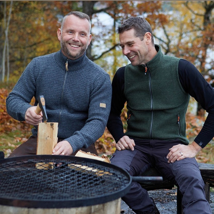 Vest Moritz Full Zip Grey - Ivanhoe of Sweden