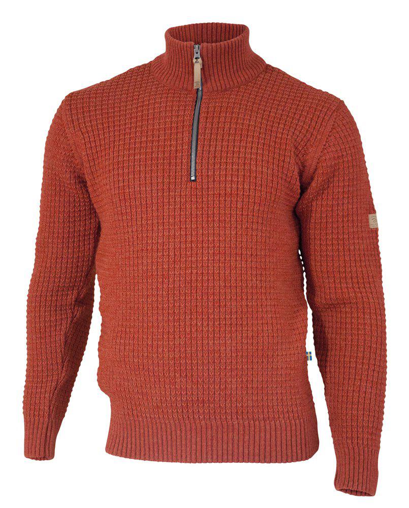 Trui Moritz Half Zip Red Clay - Ivanhoe of Sweden