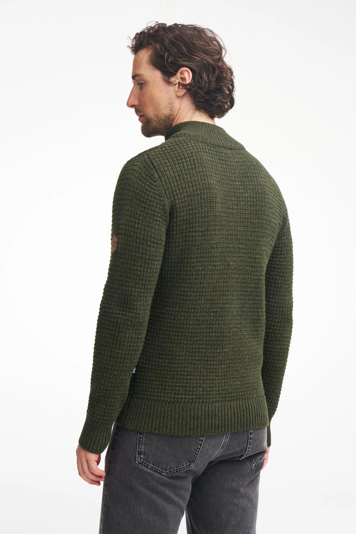 Trui Moritz Half Zip Red Clay - Ivanhoe of Sweden