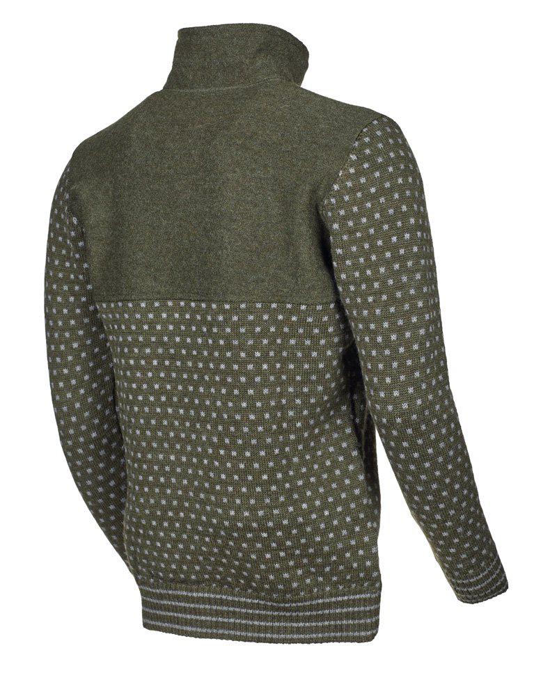 Trui Sverre Half Zip Loden Green - Ivanhoe of Sweden