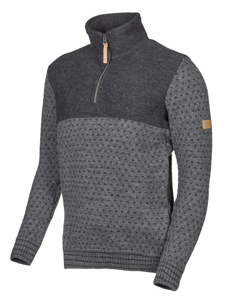 Trui Sverre Half Zip Grey - Ivanhoe of Sweden
