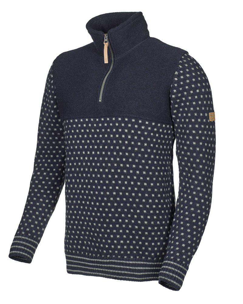Trui Sverre Half Zip Navy - Ivanhoe of Sweden