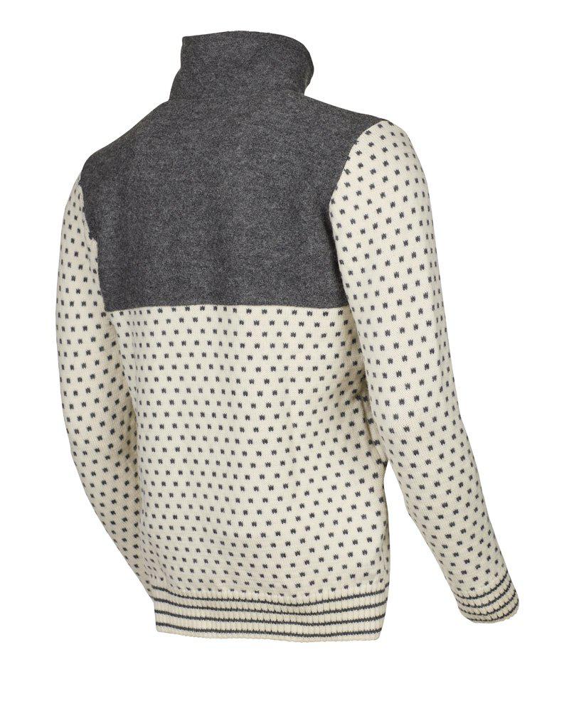 Trui Sverre Half Zip Off White - Ivanhoe of Sweden