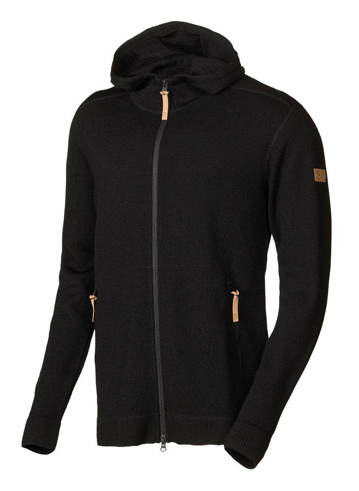 Vest Volmar Hood Full Zip Black - Ivanhoe of Sweden