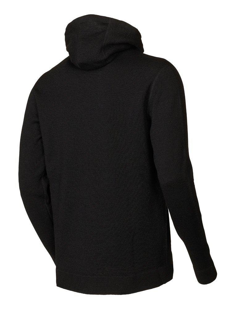 Vest Volmar Hood Full Zip Black - Ivanhoe of Sweden