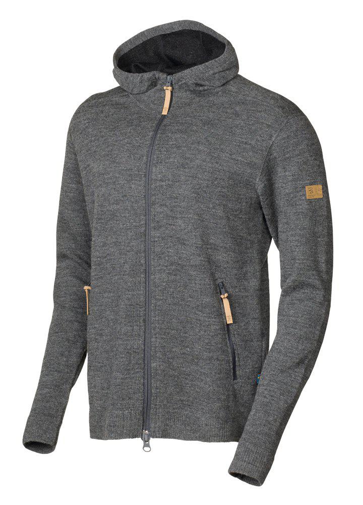 Vest Volmar Hood Full Zip Grey - Ivanhoe of Sweden