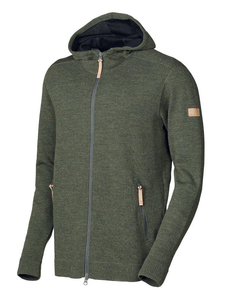 Vest Volmar Hood Full Zip Loden Green - Ivanhoe of Sweden