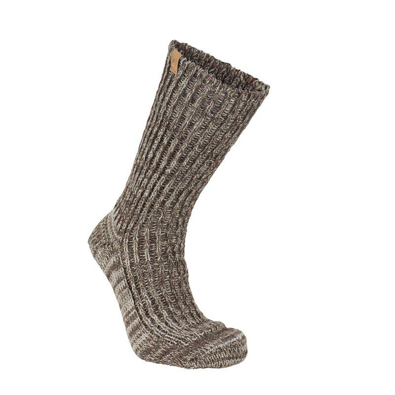 Undyed Wool NLS Rag sock - Chocolate mouliné – Ivanhoe of Sweden