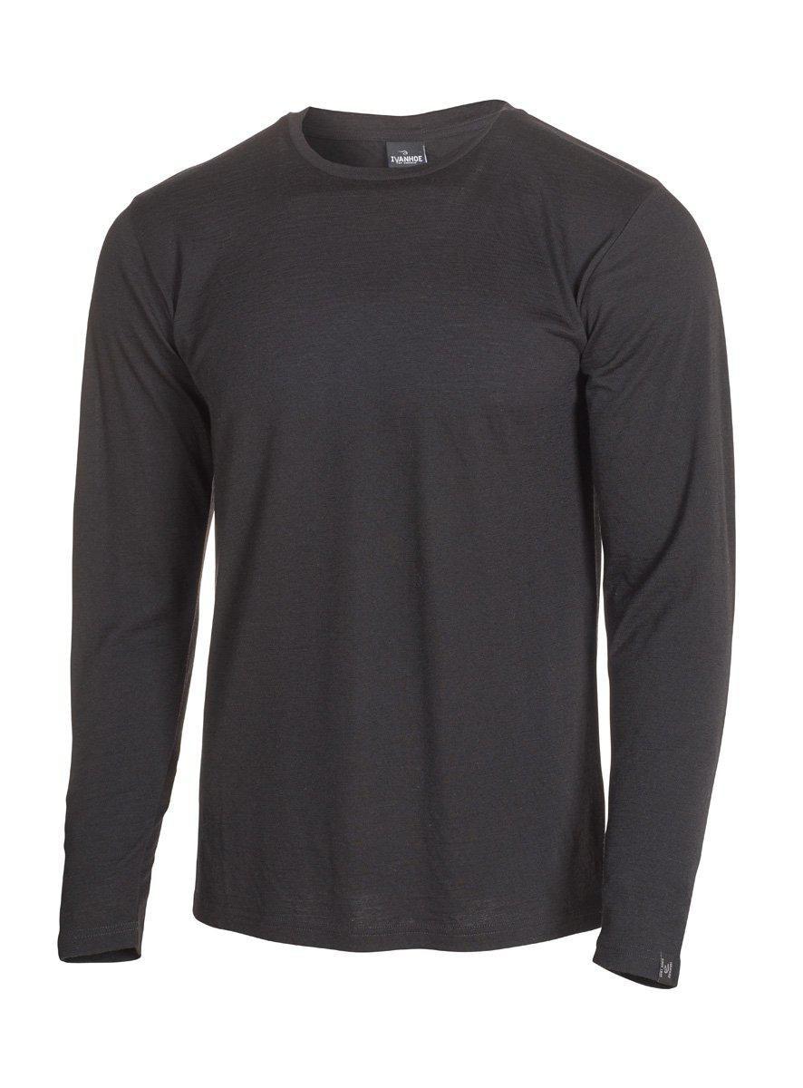 Longsleeve Underwool Merino Male - Black - Ivanhoe of Sweden