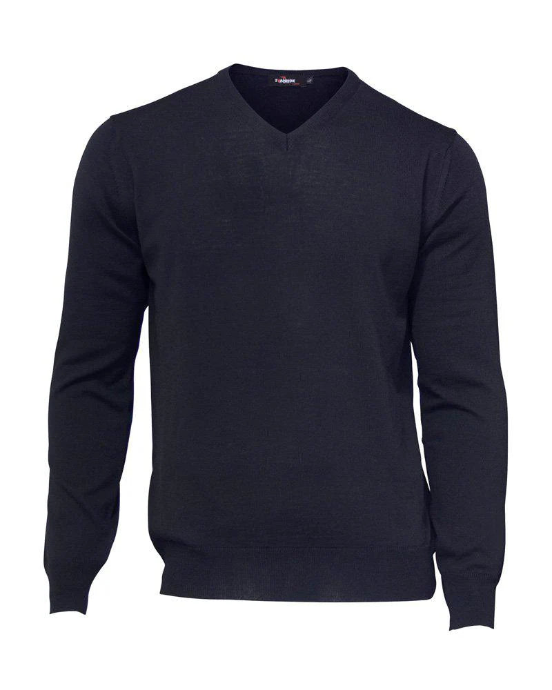 Trui Merino V-neck Male - Black - Ivanhoe of Sweden